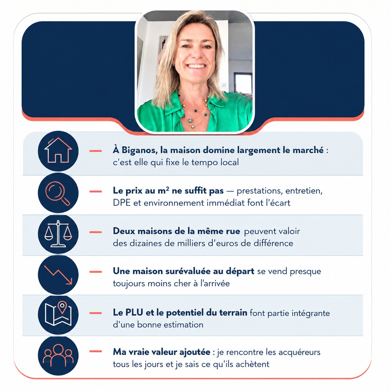 Infographie : ce qui fait varier le prix d'une maison à Biganos en 2026
